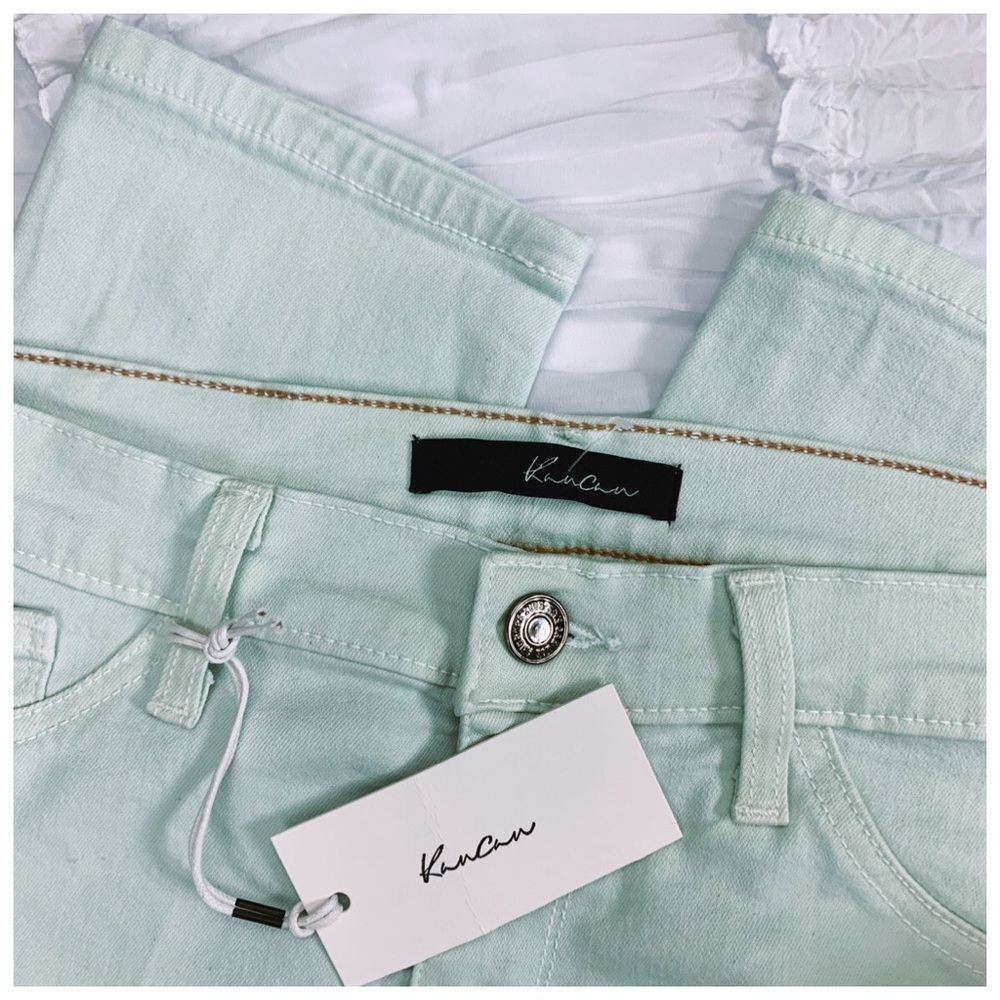 KanCan USA Skinny Mint Broken Knees Jean NWT Size: 11/29